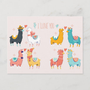 Llama Llove Postcard