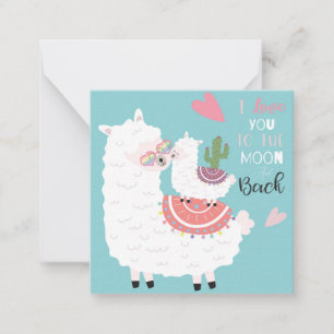 Llama Love Card