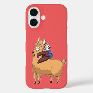 Llama Love Hug iPhone 16 Case