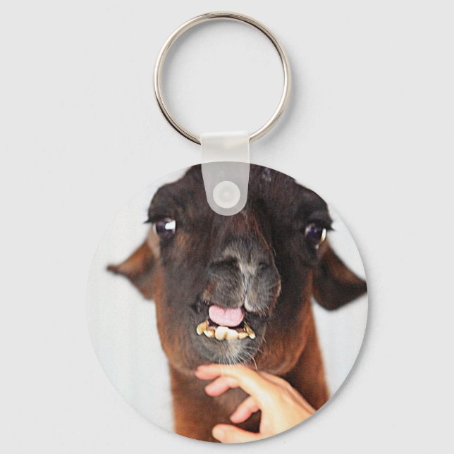 Llama Love Key Ring (Front)