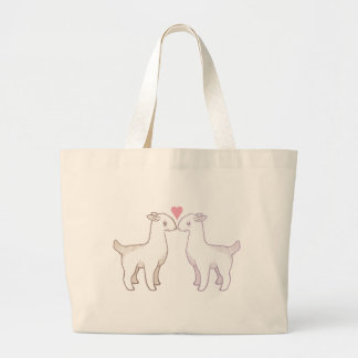 Llama Love Large Tote Bag