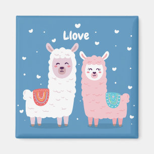 Llama Love Magnet