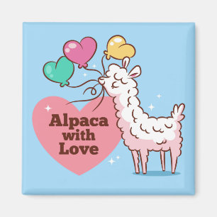 Llama Love Magnet