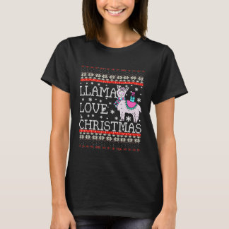 Llama Love Ugly Christmas Sweater Jumper Idea