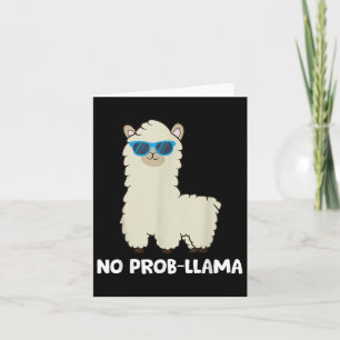 Llama Lover - No Prob-llama Alpaca No Probllama Pr Card