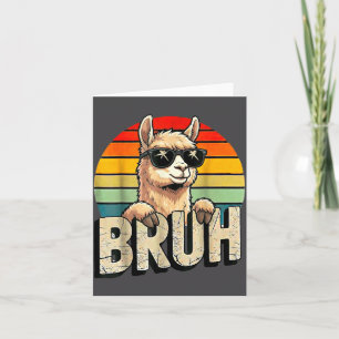 Llama Lover Pinata Bruh Llama Nation Card