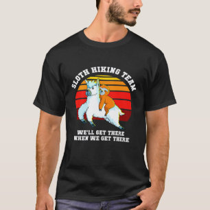 Llama Lover Sloth Hiking Team Premium T-Shirt