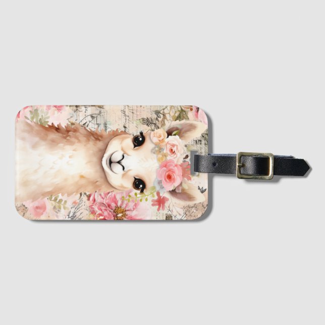 Llama Luggage tag (Front Horizontal)