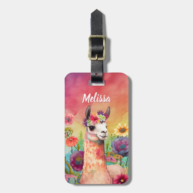Llama Luggage Tags (Front Vertical)