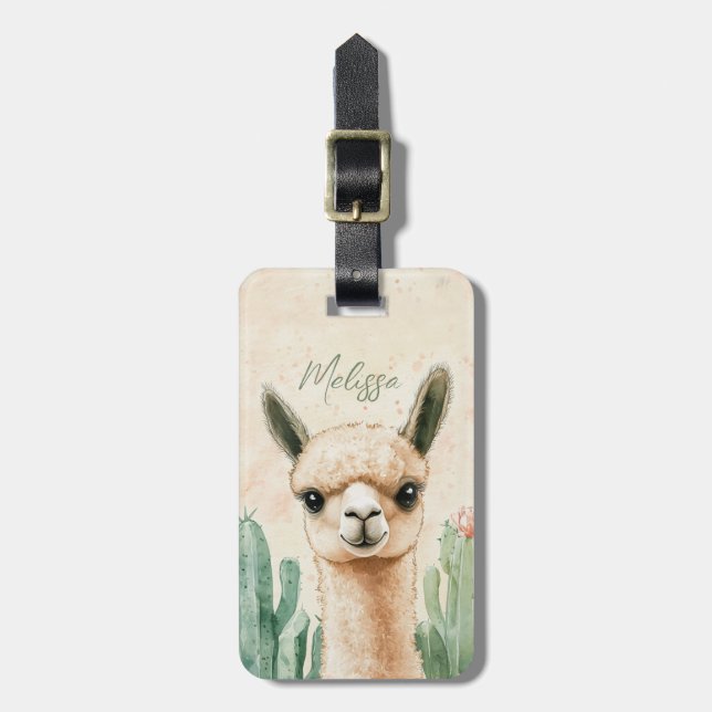Llama Luggage Tags (Front Vertical)