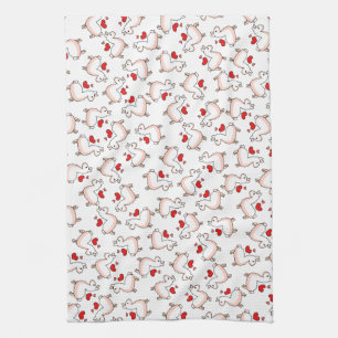 Llama Madness Tea Towel