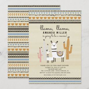 Llama Mama Baby Shower Invitation