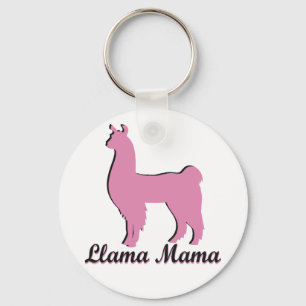 Llama Mama Key Ring