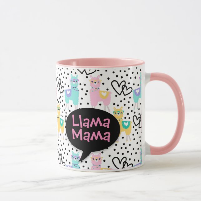 Llama Mama, Mug, Mother's Day, Gift Mug (Right)