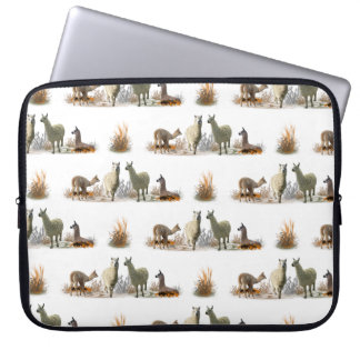 Llama Meadow Laptop Sleeve (choose colour)