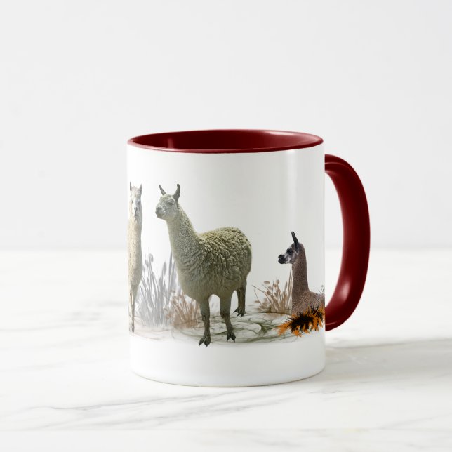 Llama Meadow Mug (Front Right)