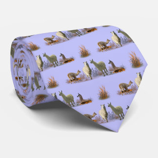 Llama Meadow Tie (Lilac)