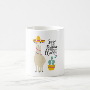 Llama Mug “Save the Drama for Your Llama”