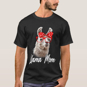 Llama Mum Mama Llama Lover Christmas T-Shirt