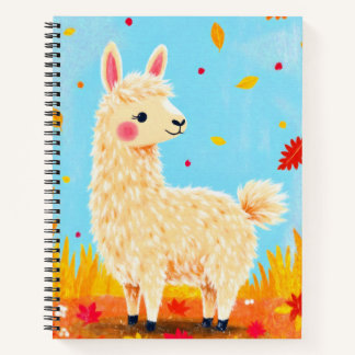 Llama on an Autumn Day Notebook