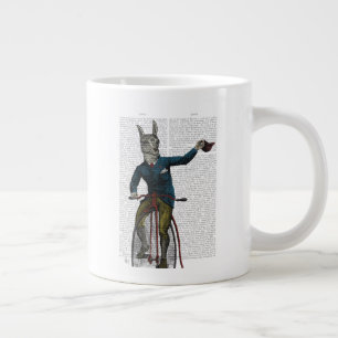 Llama on Bike Large Coffee Mug