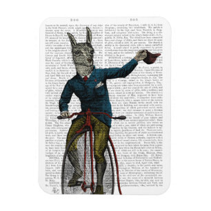 Llama on Bike Magnet