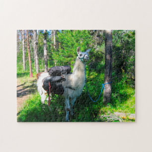 Llama Pack Idaho. Jigsaw Puzzle
