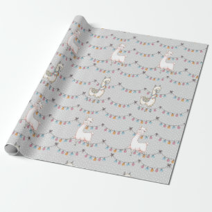 Llama Party Wrapping Paper