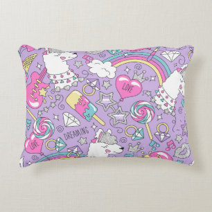 Llama pattern 1 decorative cushion