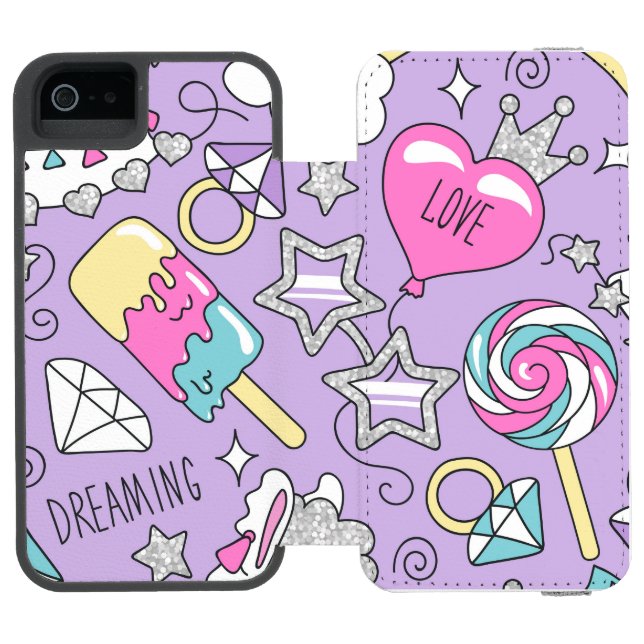 Llama pattern 1 incipio iPhone wallet case (Folio Open)