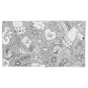 llama pattern 4 pillowcase