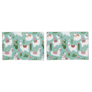 Llama Pattern Pillowcase