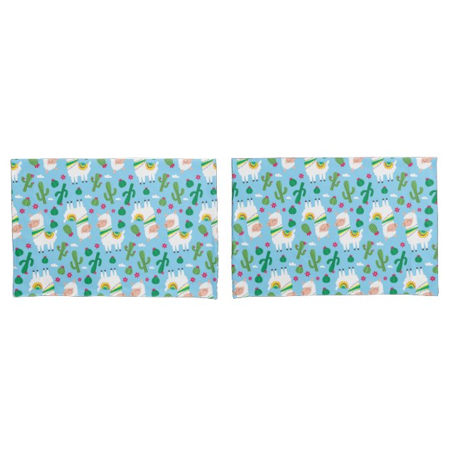 Llama Pattern Pillowcase (Front-Set)