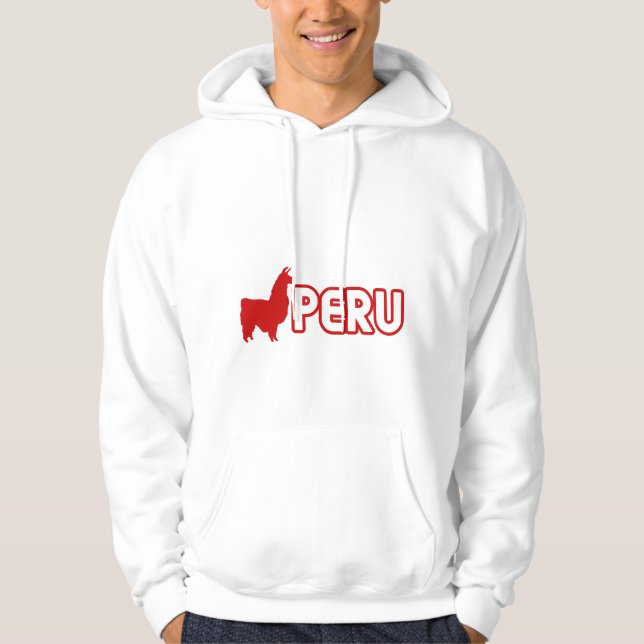 Llama Peru Jacket Hoodie (Front)
