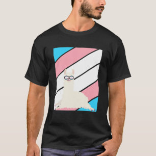 Llama Pride Transgender Flag LGBTQ Proud Ally Prid T-Shirt