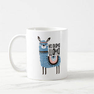 Llama Print Coffee Mug  - No Drama Llama - 11oz