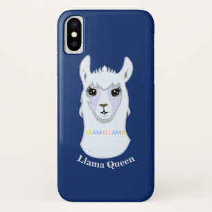 Llama Queen iPhone X Case
