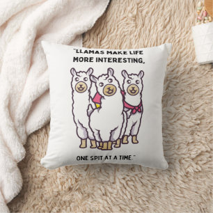 llama quote cushion
