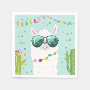 Llama Rama Paper Napkins Fiesta Party Alpaca