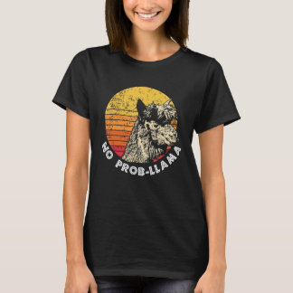 Llama Retro No Prob Llama Tee