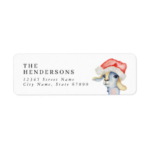 Llama Return Address Label