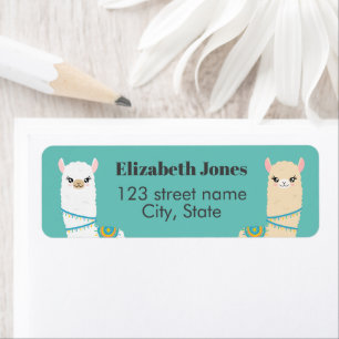 Llama Return Address Label