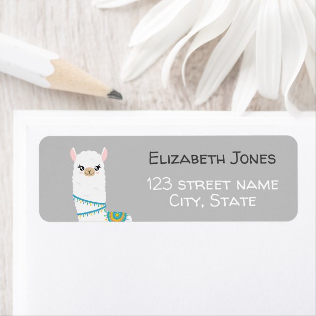 Llama Return Address Label (Insitu)