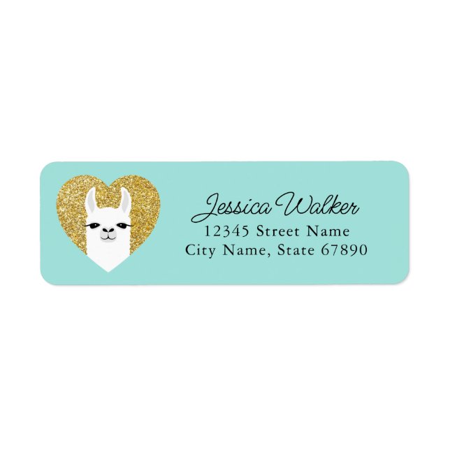 Llama Return Address Labels (Front)