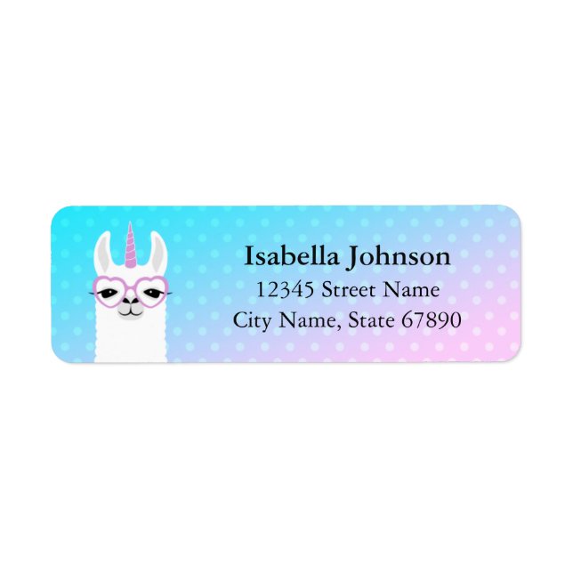 Llama Return Address Labels (Front)
