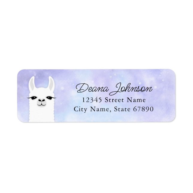 Llama Return Address Labels (Front)