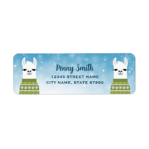 Llama Return Address Labels