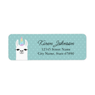 Llama Return Address Labels