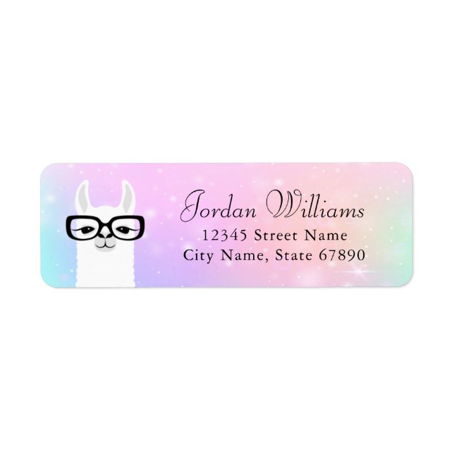 Llama Return Address Labels (Front)