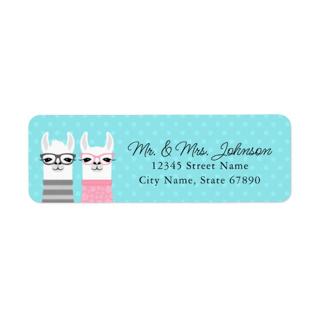 Llama Return Address Labels (Front)